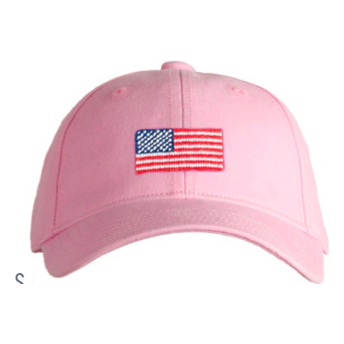 Kids American Flag Hat on Light Pink or Blue