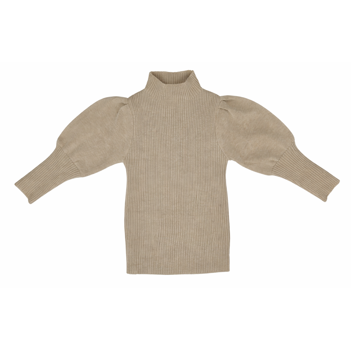 RIBBED DOLEMAN SLEEVE SWEATER IVORY or BROWN