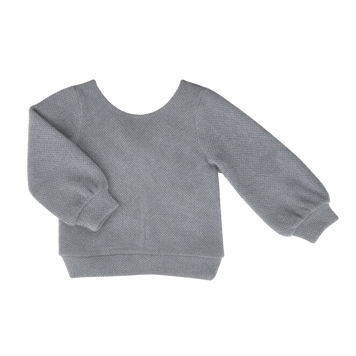 BOW BACK SWEATER BLUE