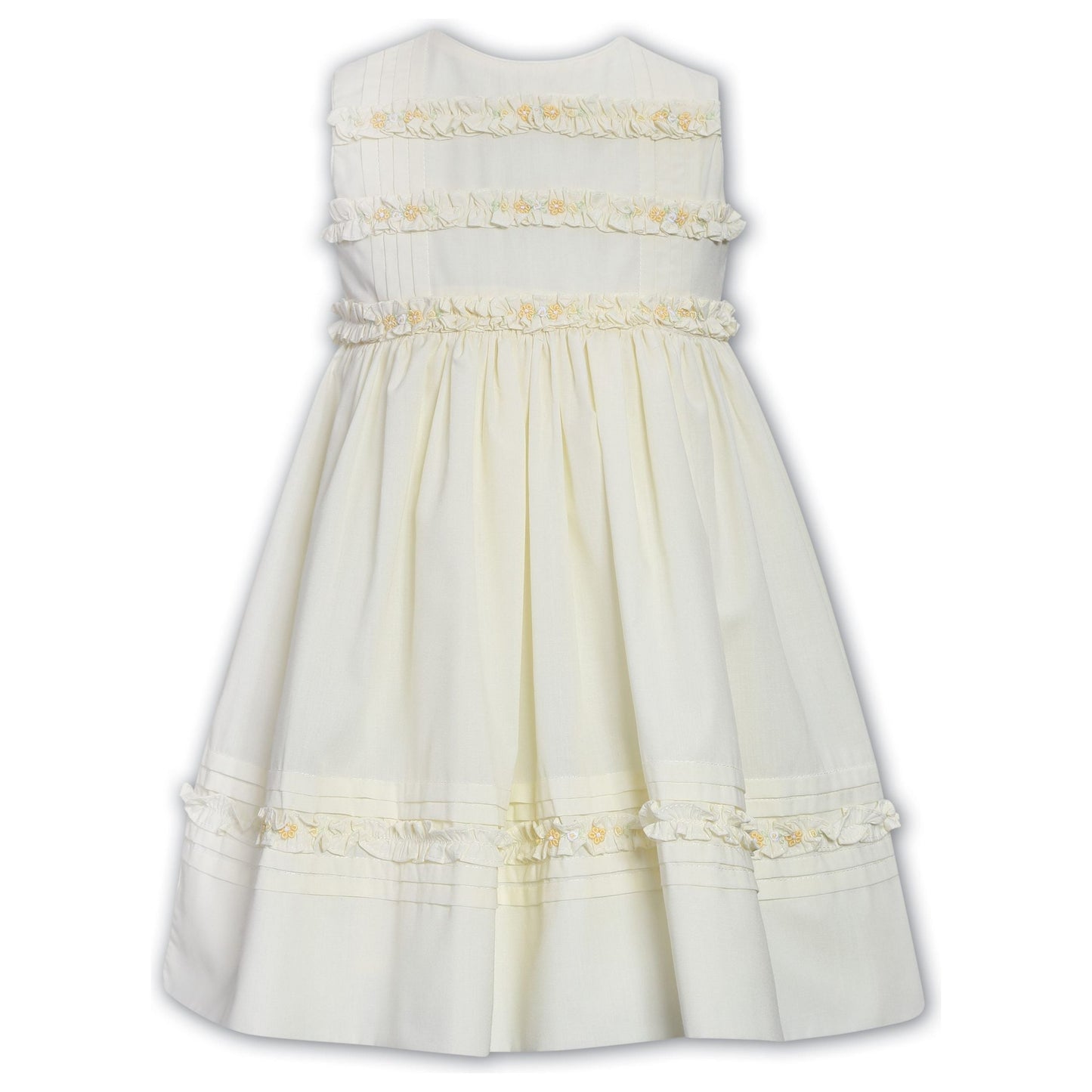 Lemon Hand Emb Hand Smocked Dress