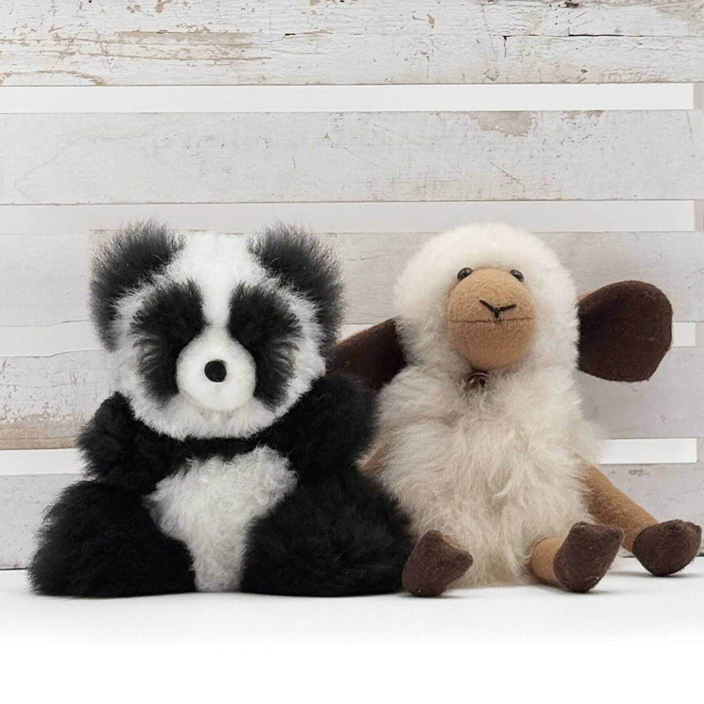 Alpaca Stuffed Animal - Panda - Small 7"