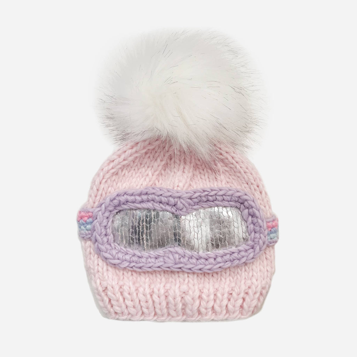 Ski Goggles Beanie, Baby Pink Baby & Kids Winter Hat