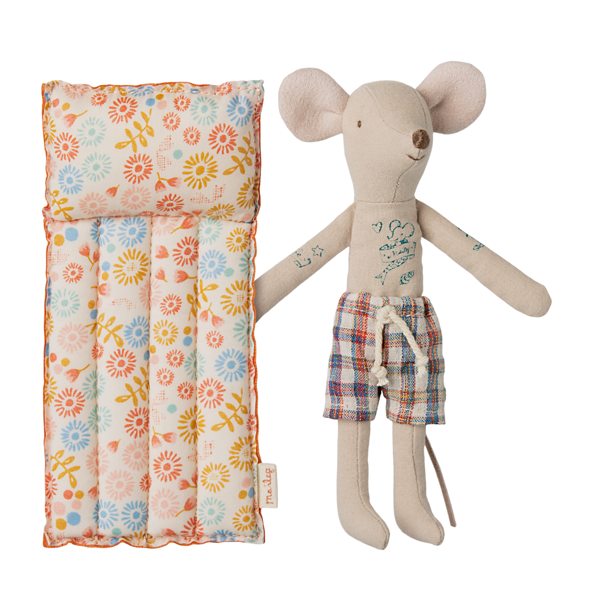 Beach mouse with air mattress, Dad - Flower