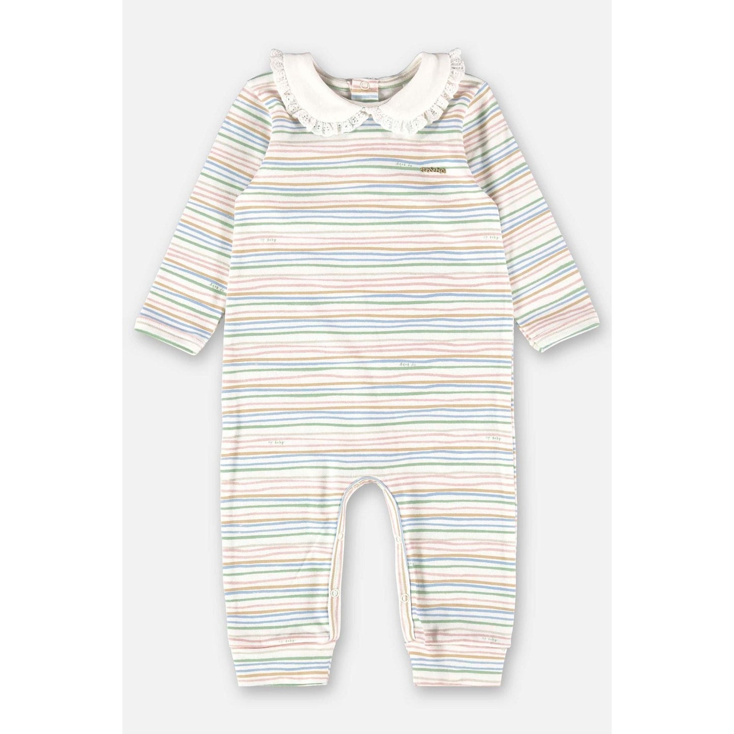 Infant Girls Pastel Stripe Longall