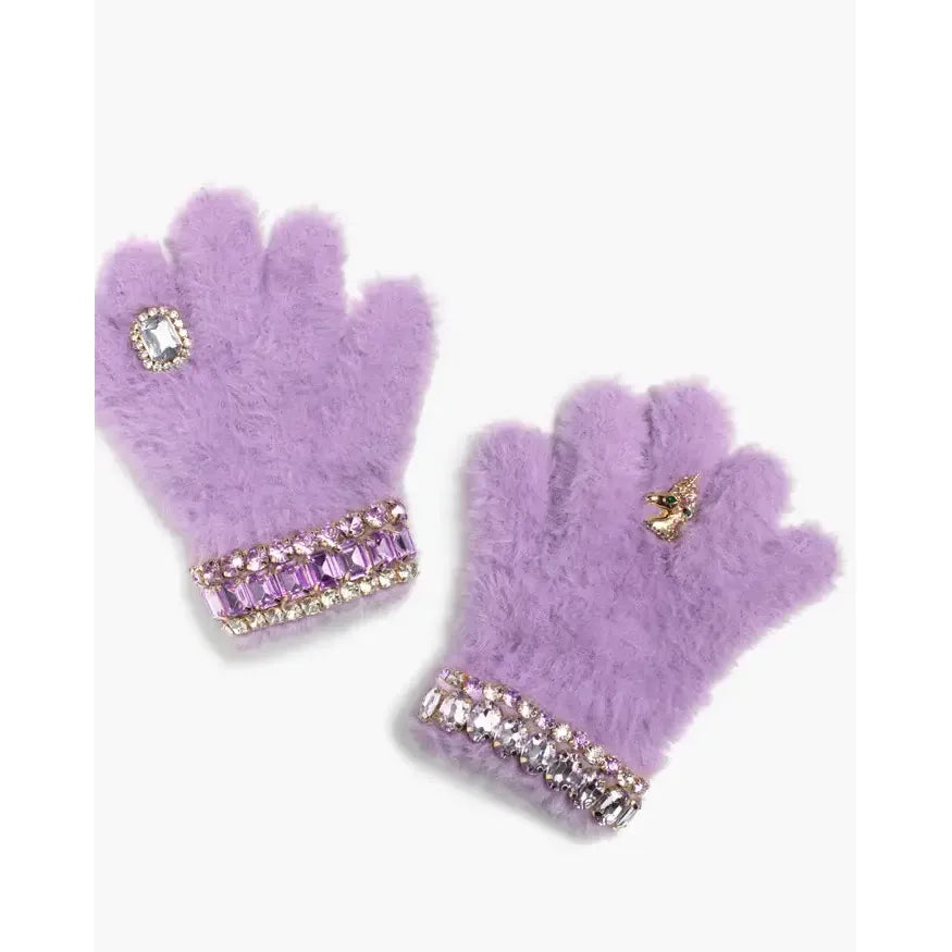 Lavender Dreams Jeweled Gloves