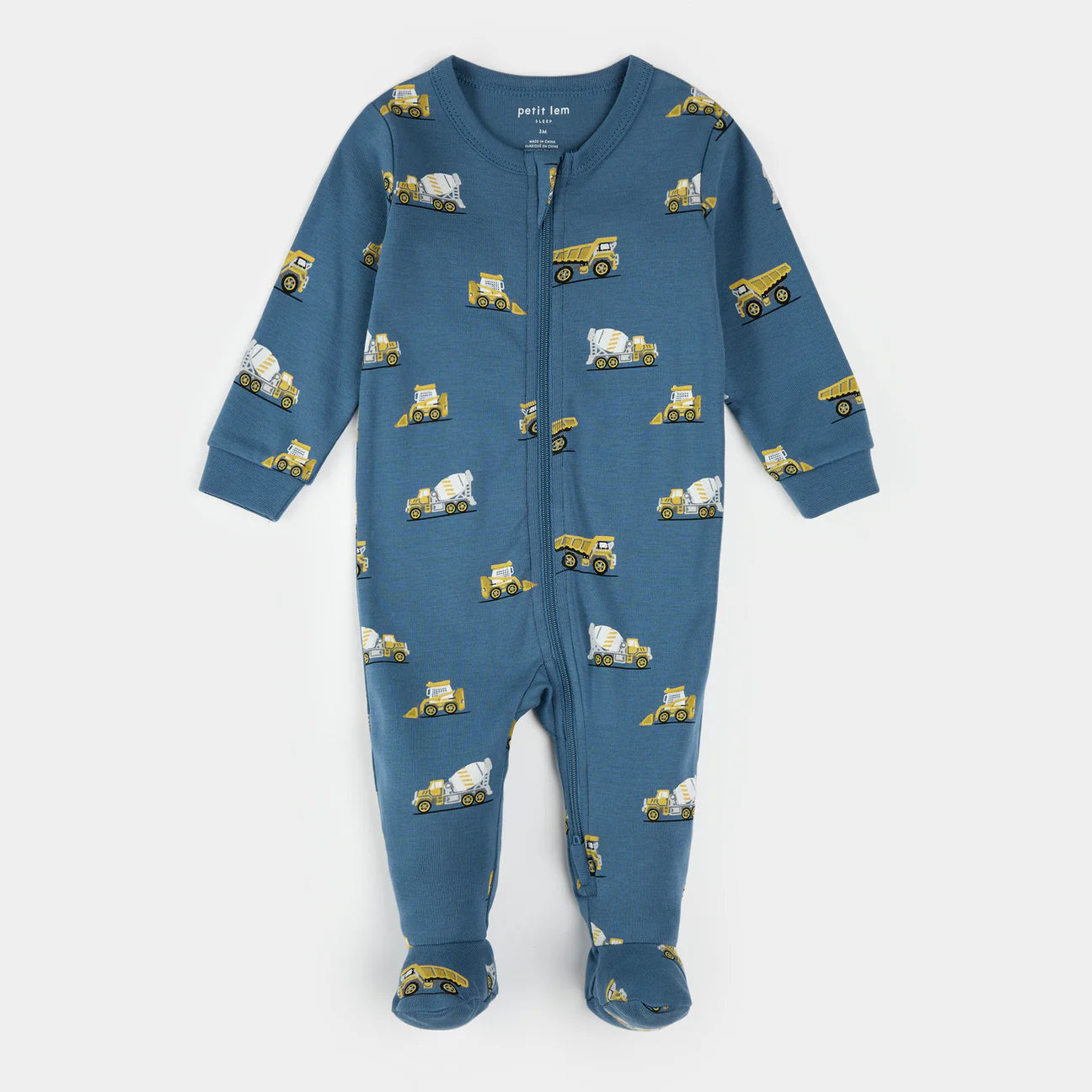 FOOTED SLEEPER KNIT-BLUE ROYAL