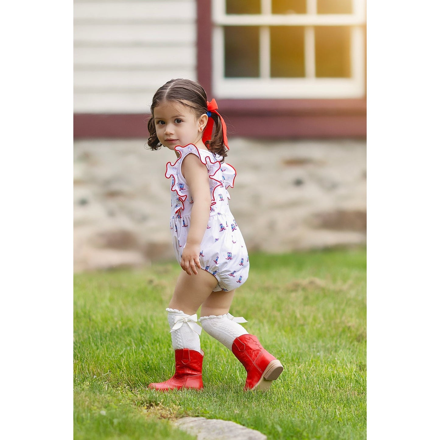 Playsuit Bubble- Bold Stripes