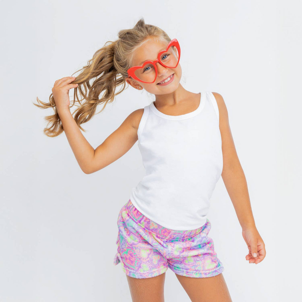 Girls Basic White Tank Top