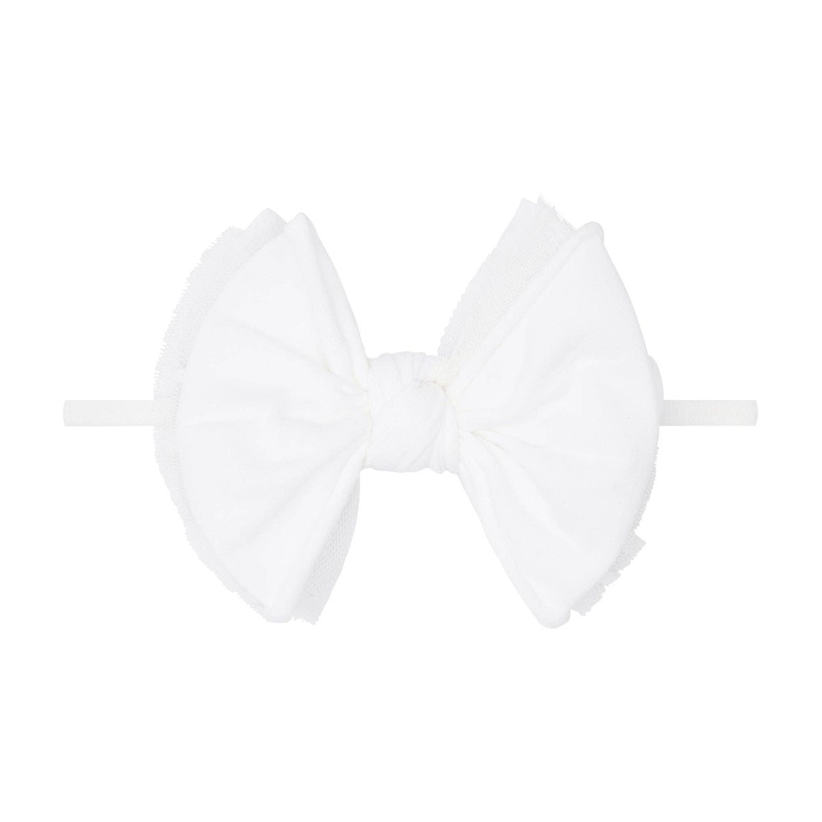 LAYERED FAB® SKINNY: white dot tulle
