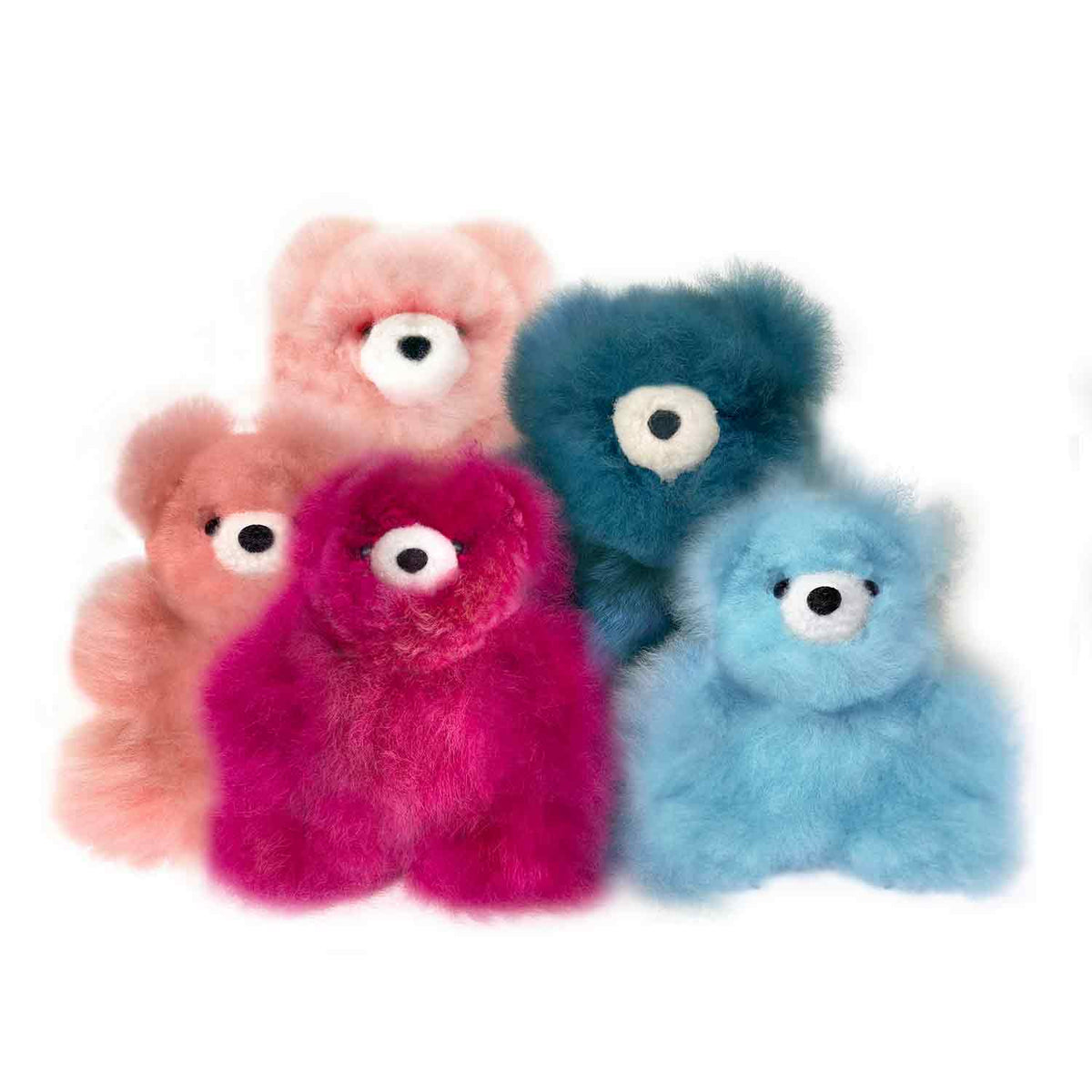 Fantasy Color Alpaca Plushie | 7" Bear | Magenta