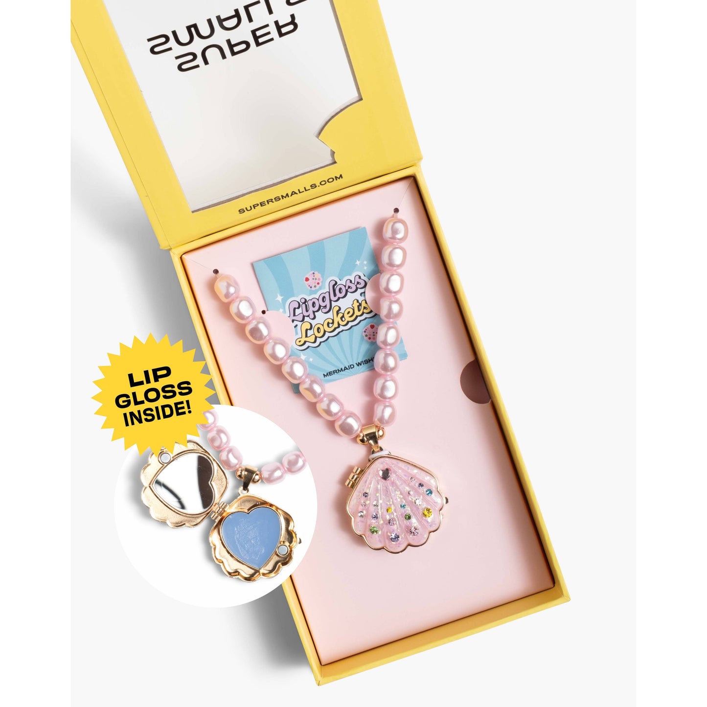 Sparkle Shell Lipgloss Locket