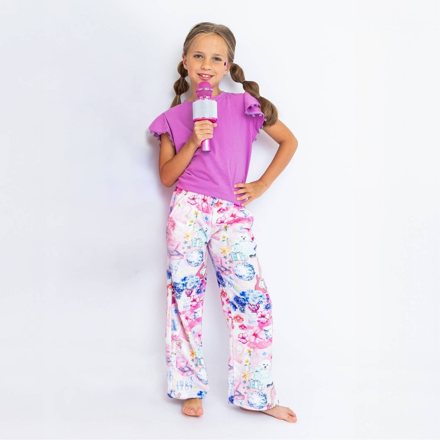 Girls Plush Loungewear Pant - Pop Princess