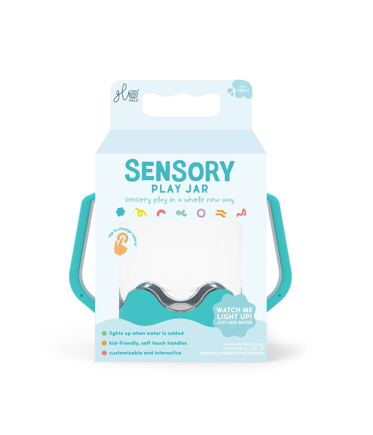 Blue Sensory Play Jar