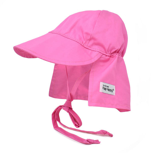 Kids UPF50+ Girls and Boys Original Flap Hat with Ties