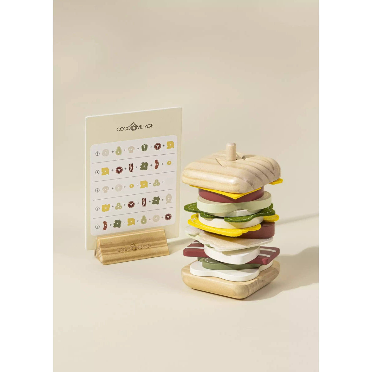 Wooden Stackable Sandwich