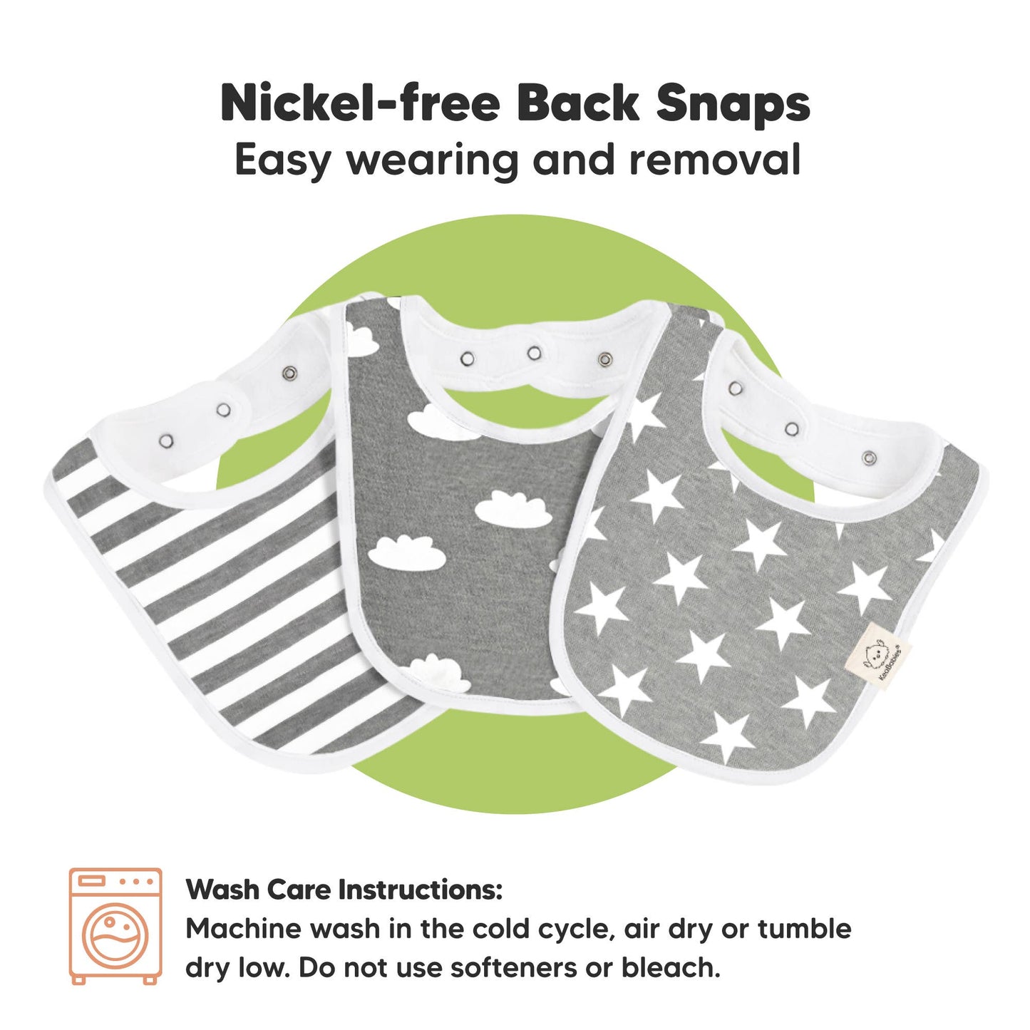 8-pack Urban Drool Bibs for Teething Baby Boys and Girls