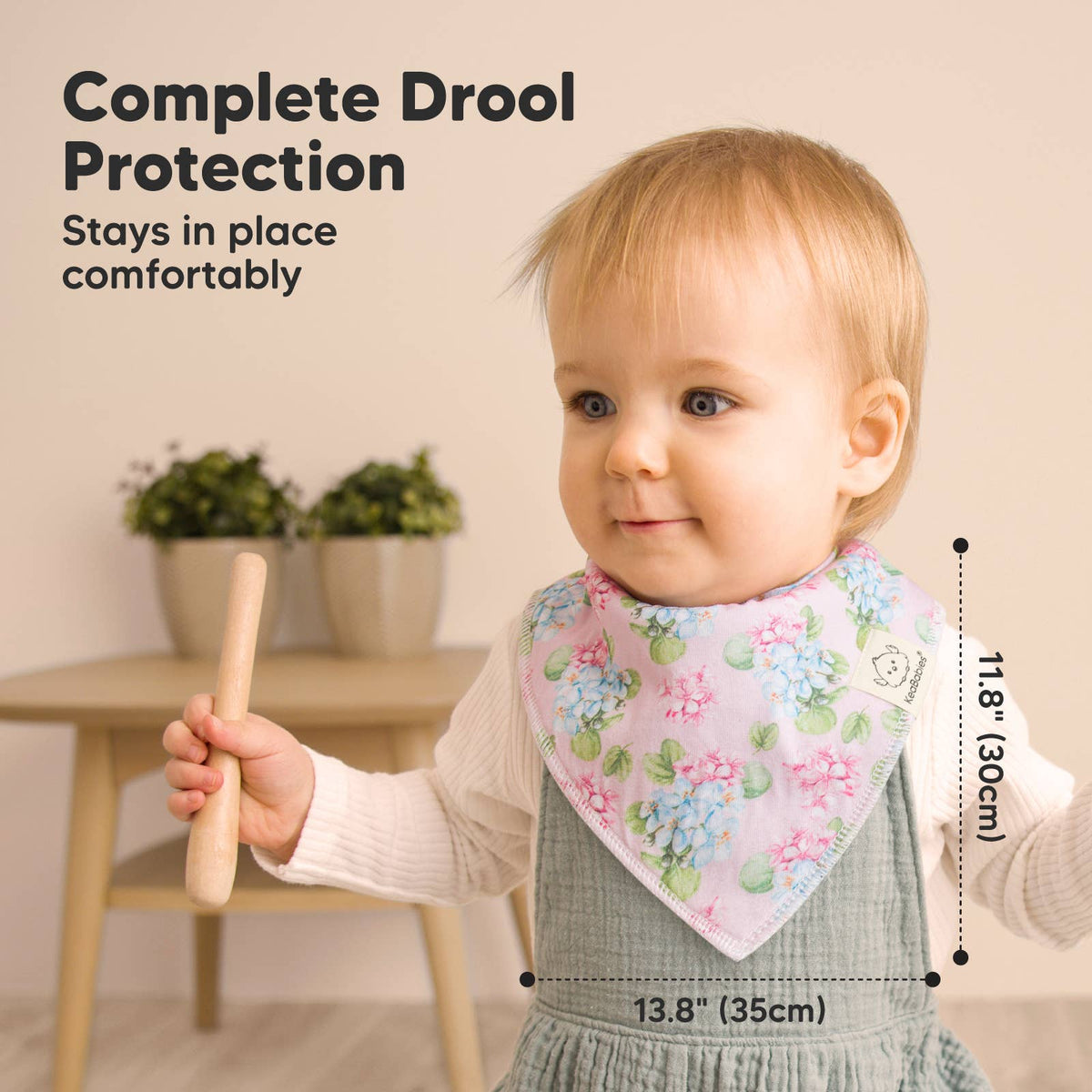 8-pack Baby Bandana Bibs for Girls and Boys