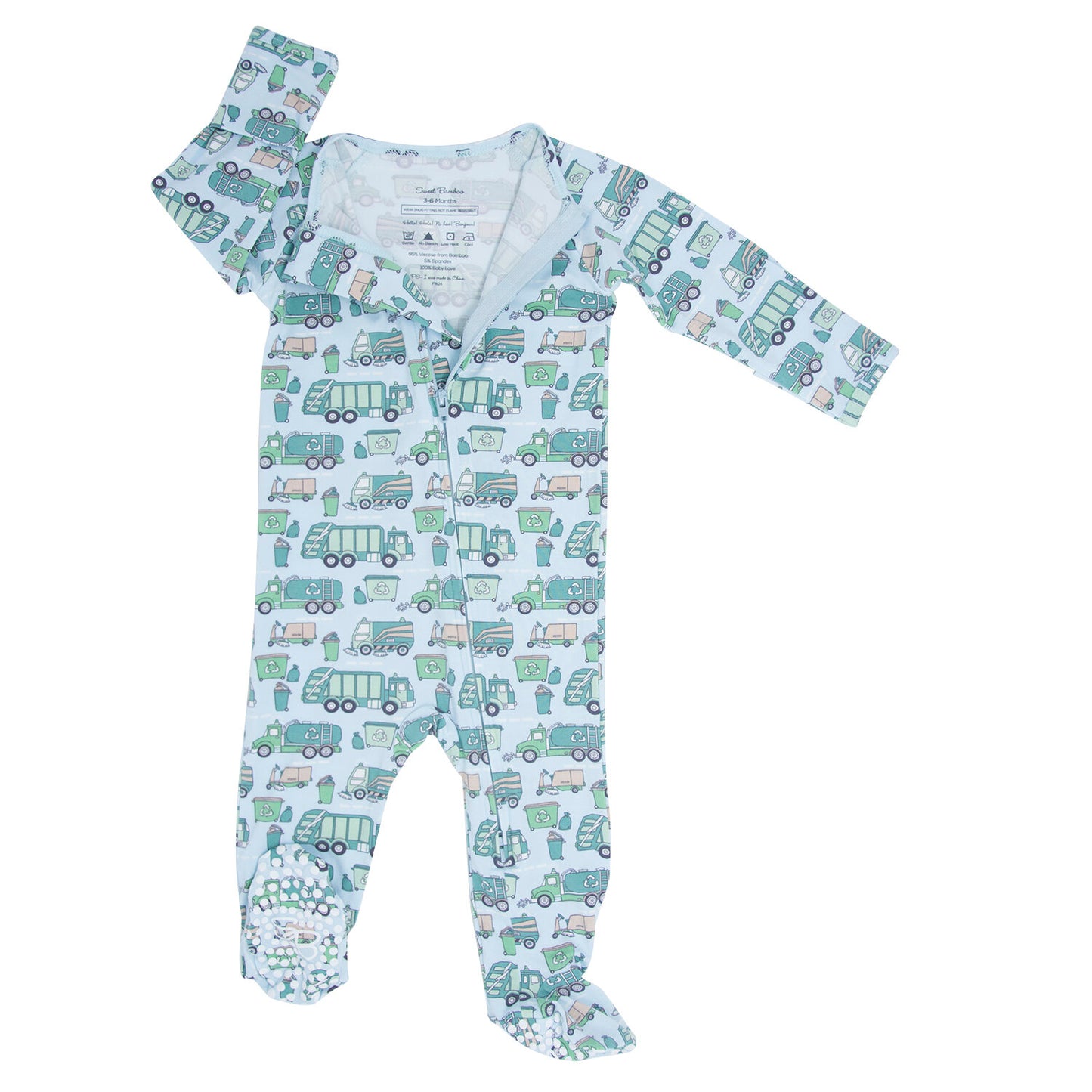 Zipper Footie - Reduce Reuse Recycle
