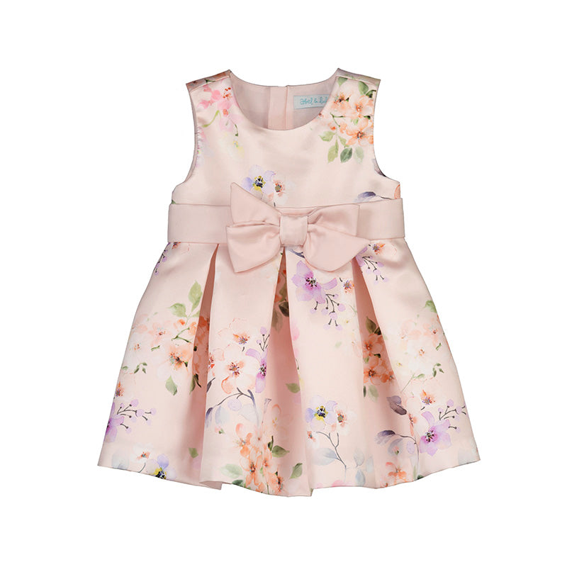 Baby and Girls Printed Mikado Dress