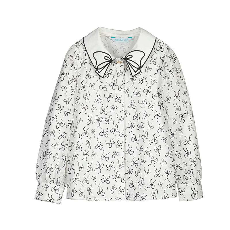 Black and White Girls Blouse