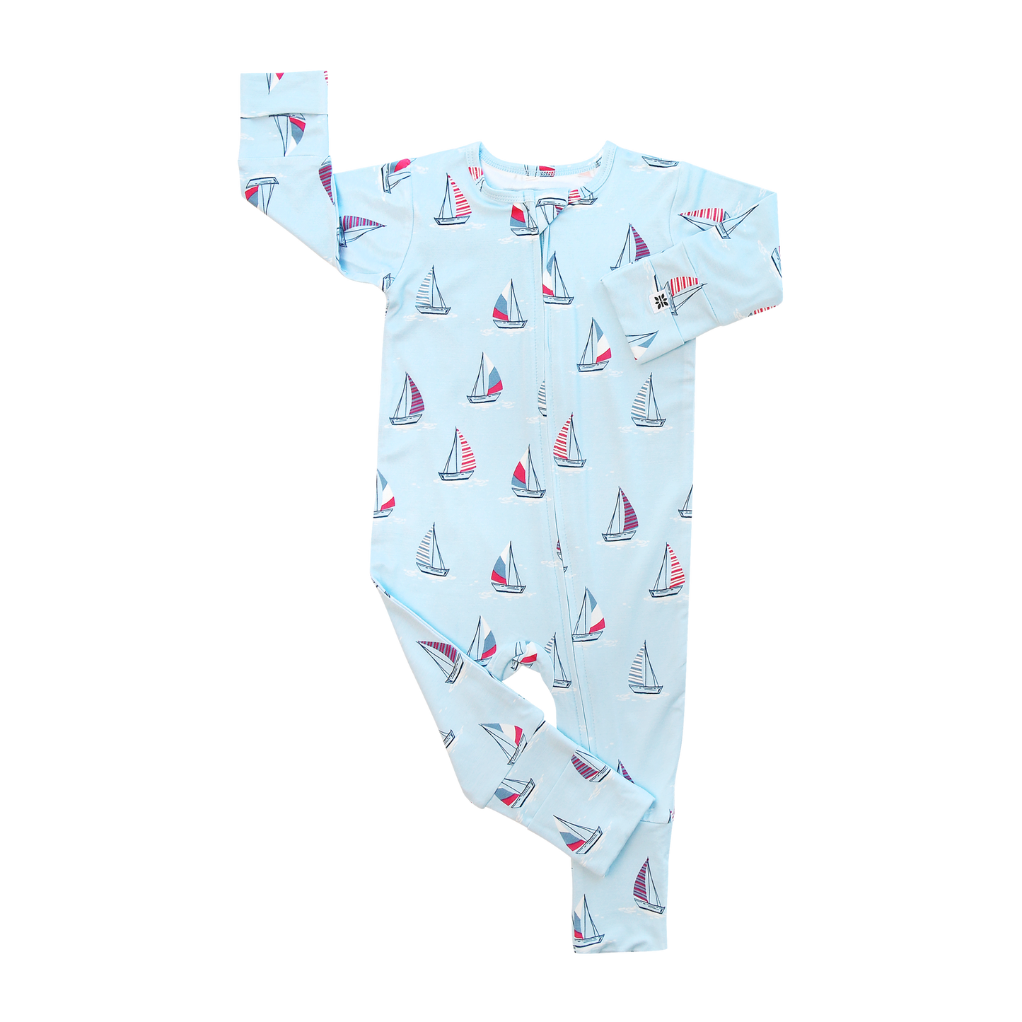 Convertible Romper - Sailboats