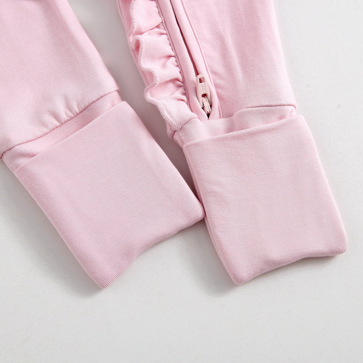 Dawn Ruffled Zippered Baby Romper