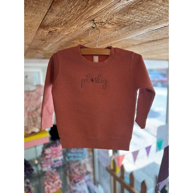 Petoskey Colorful Flower Toddler Crewneck