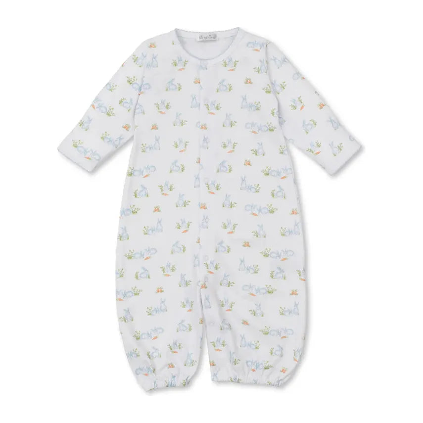 Baby Bunny Patch Blue Convertible Gown