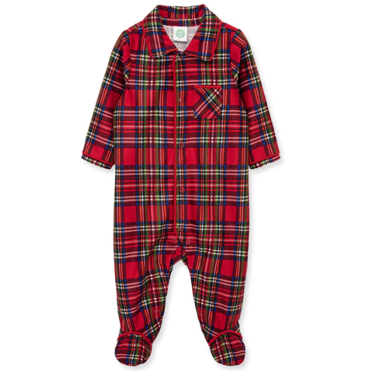 Boy Plaid Footie