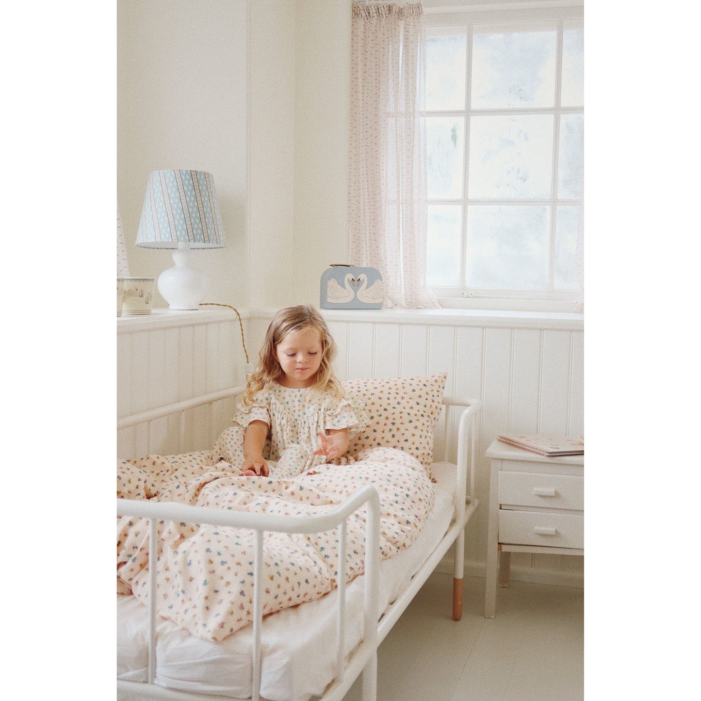 JUNIOR BEDDING GOTS - BLOOMIE BLUSH