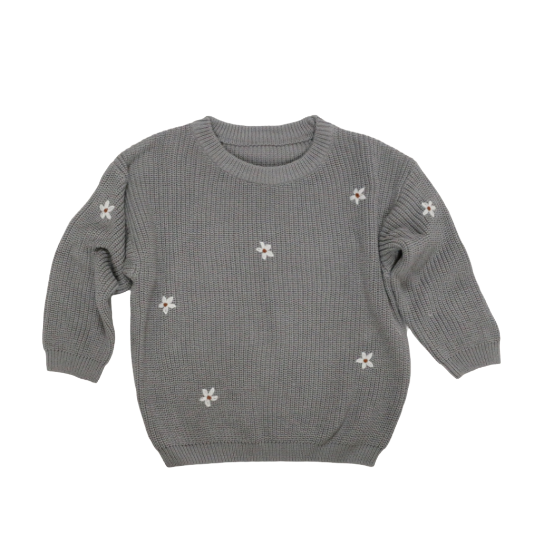 Daisy Sweater Ash or Oat Color