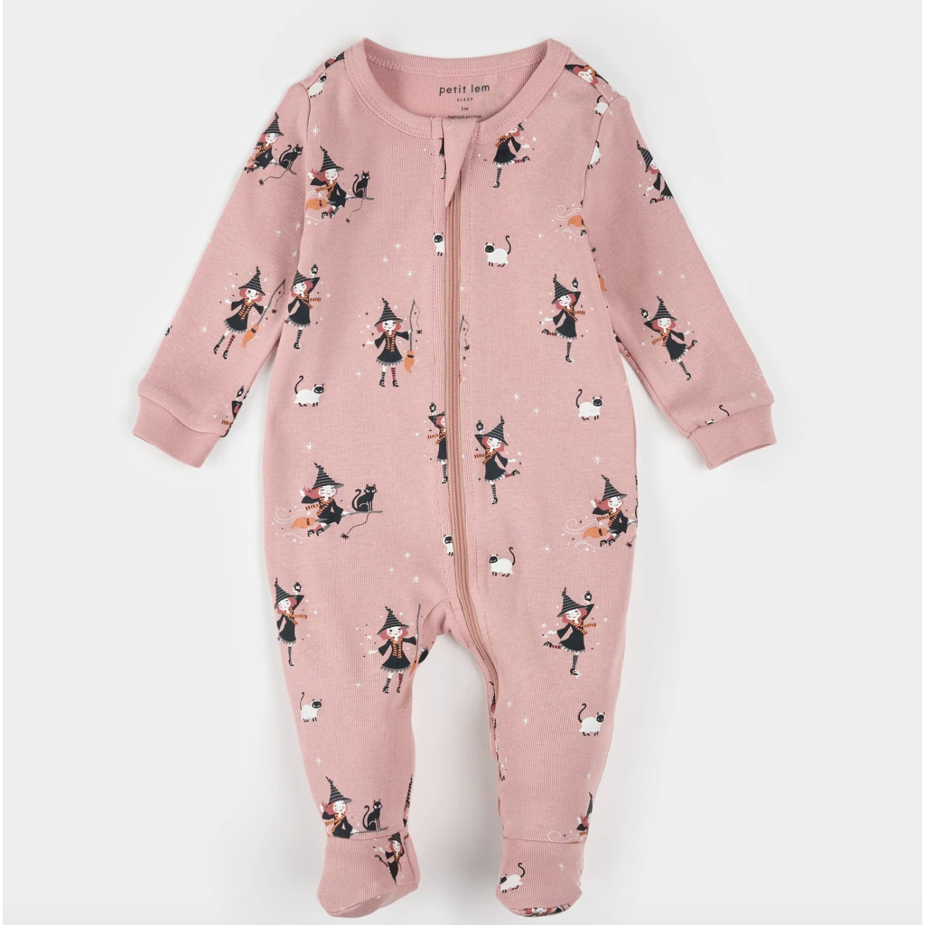 WITCH GLOW IN THE DARK SLEEPER-PINK