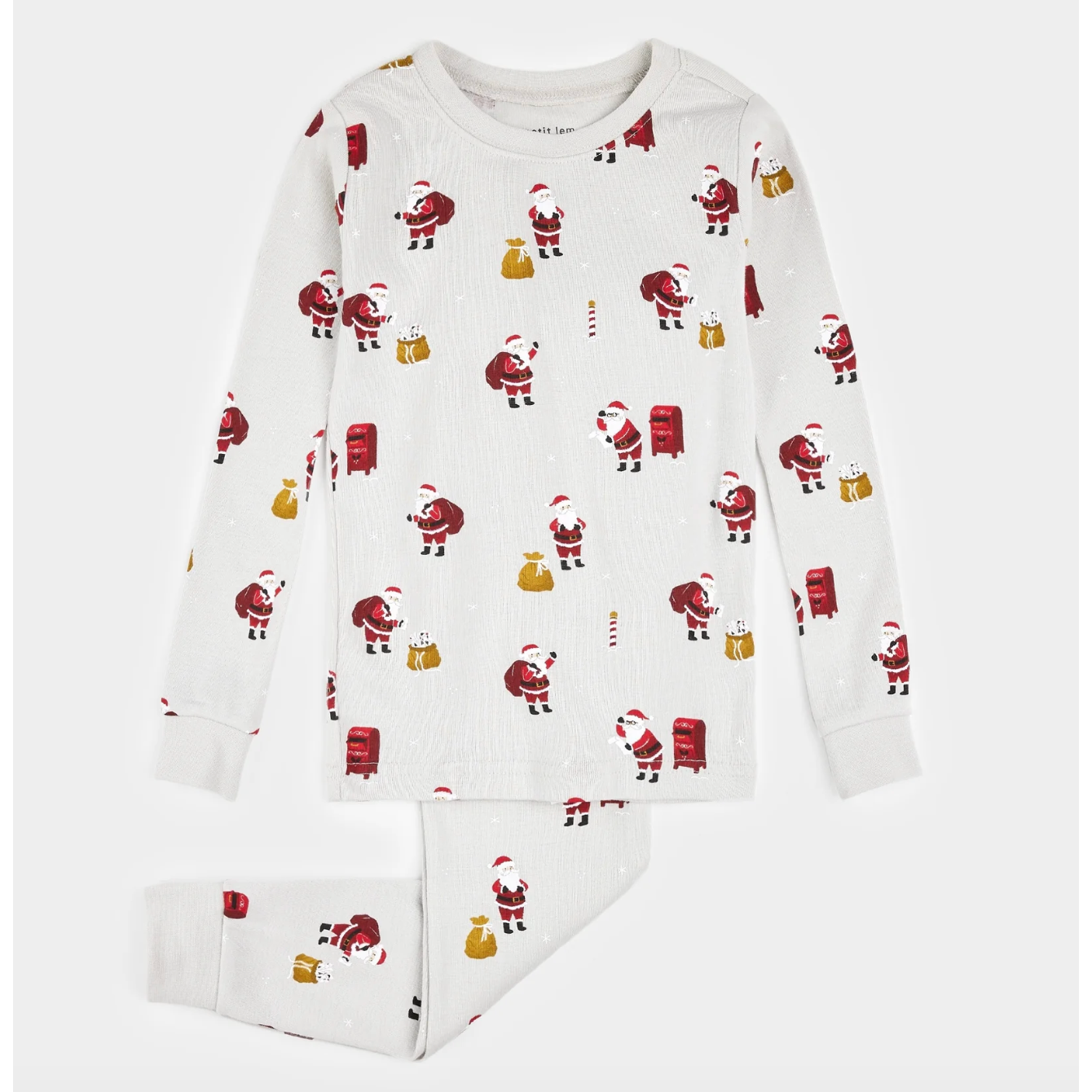 MUST BE SANTA PRINT ON LUNAR ROCK PJ SET