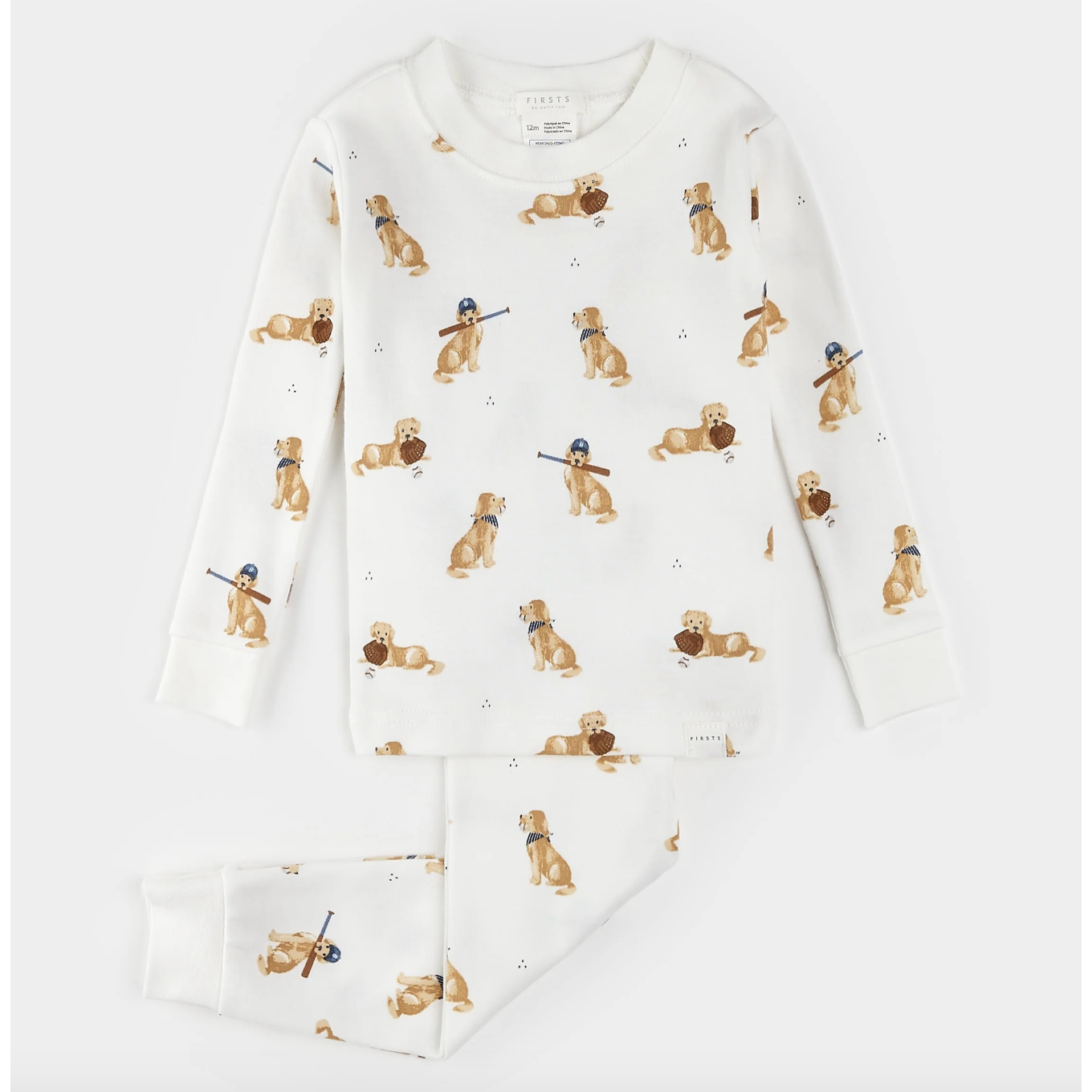 2PC PJ SET: L/S TOP + PANT KNIT