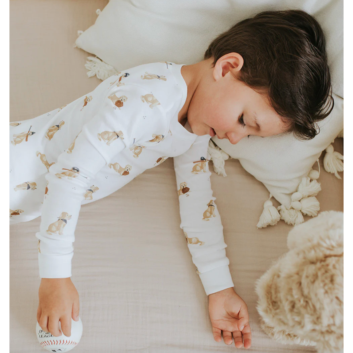 2PC PJ SET: L/S TOP + PANT DOGS