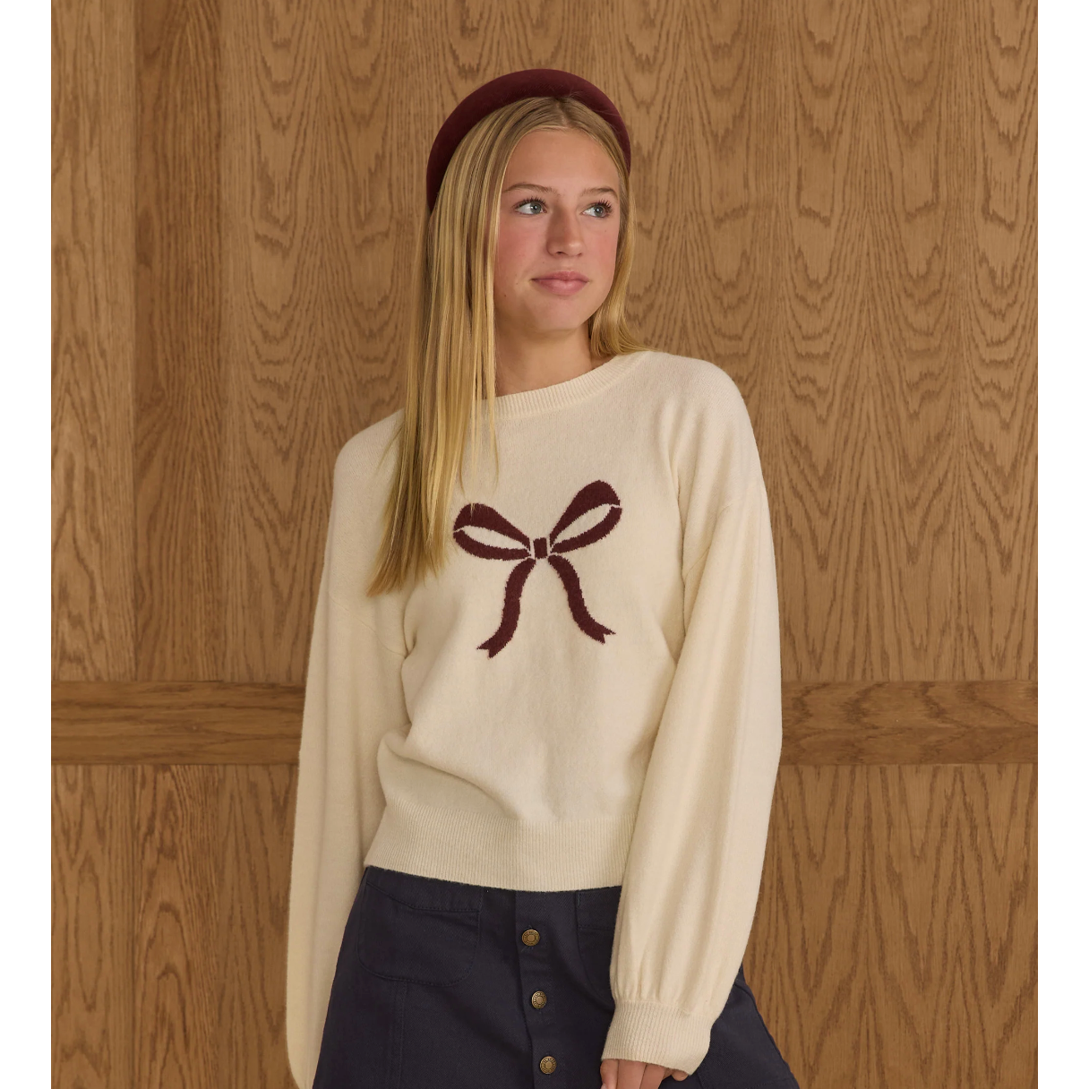 ASPEN SWEATER || BOW - TEEN