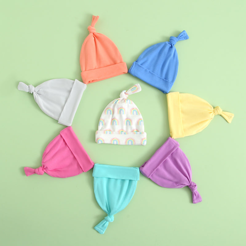 Pure Blue Baby Beanie Hat