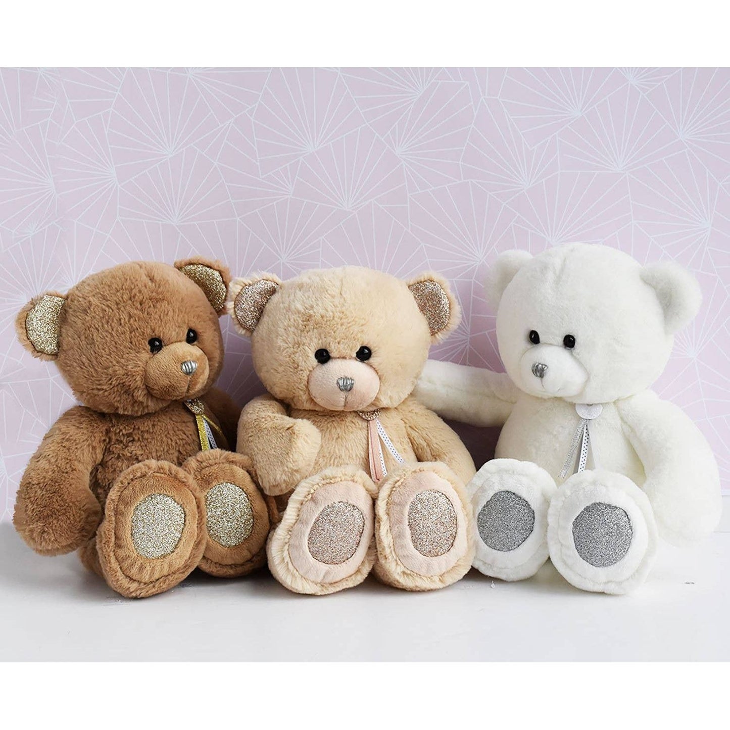Charming Teddy Bear with Glitter Accents