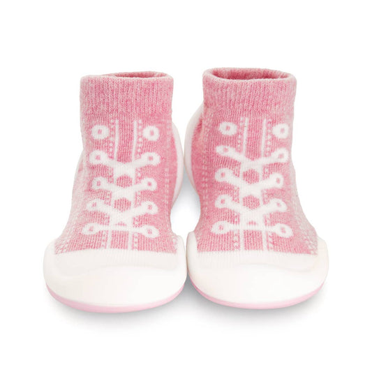 Komuello first walker baby sock shoes-Sneakers - Pink