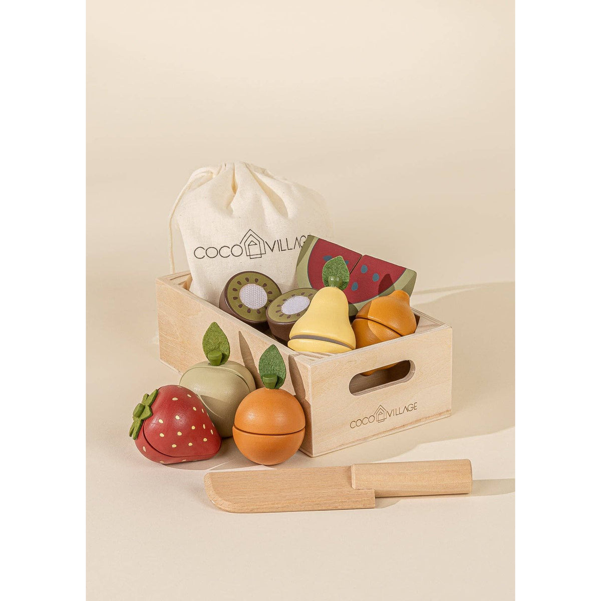 Wooden Fruits Playset