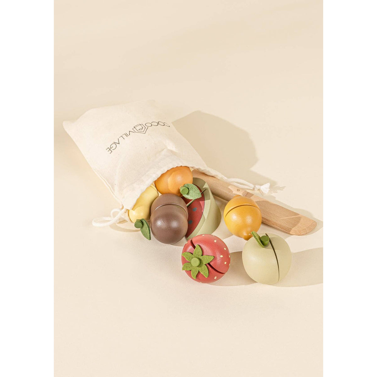 Wooden Fruits Playset