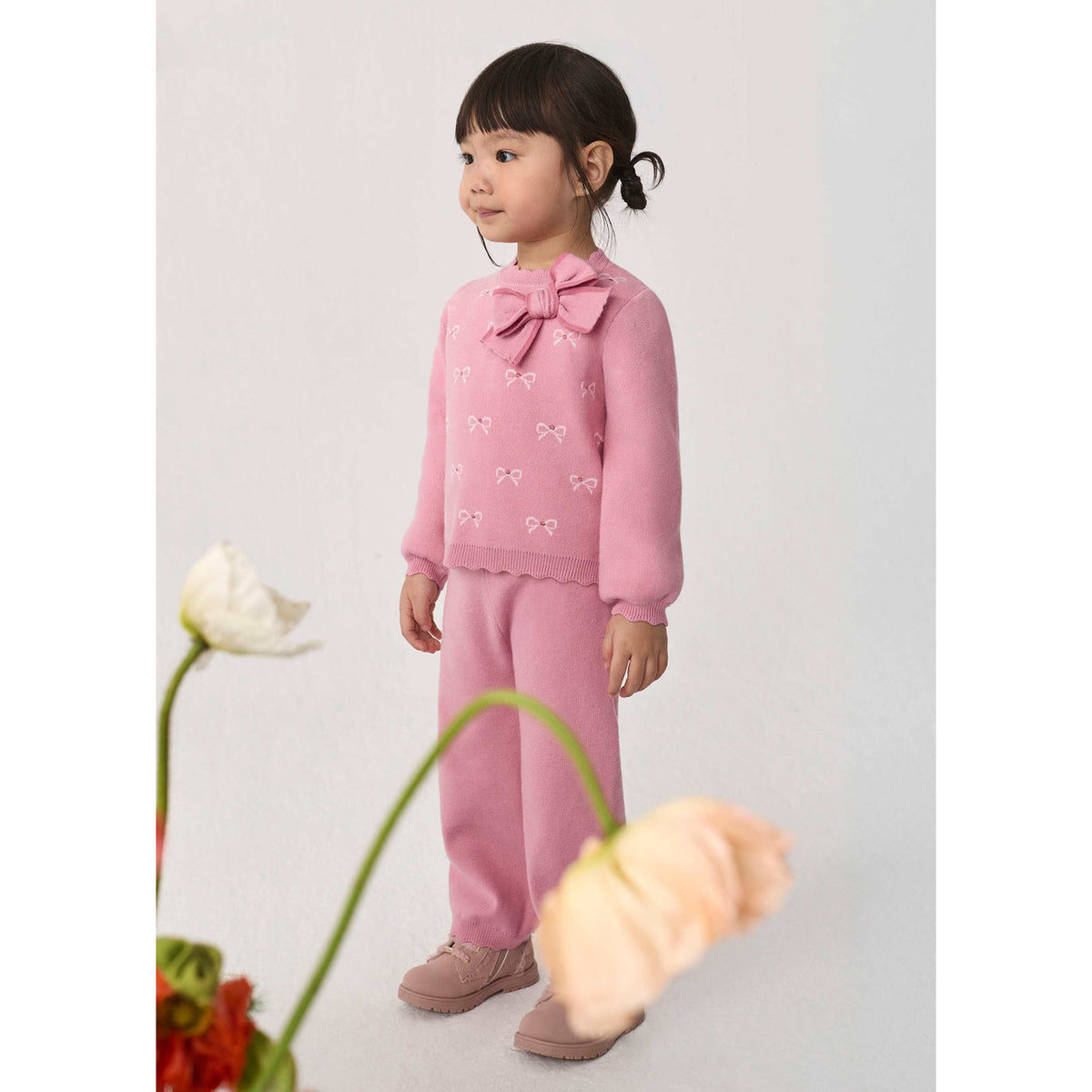 Baby Girl Knit Pants Set