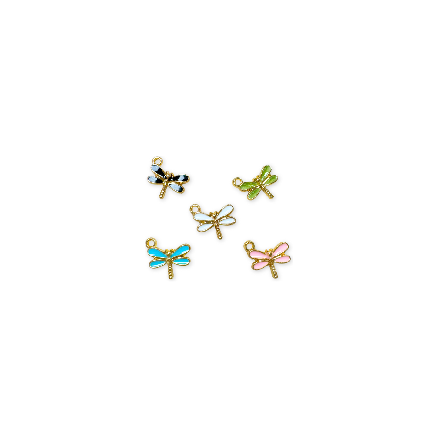 * Gold and Enamel Dragonfly Charm