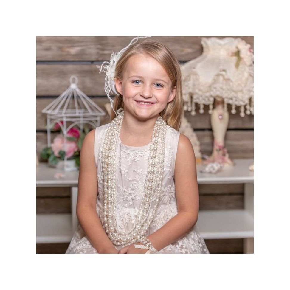 Clear Beading Multi-Strand Pearl Necklace