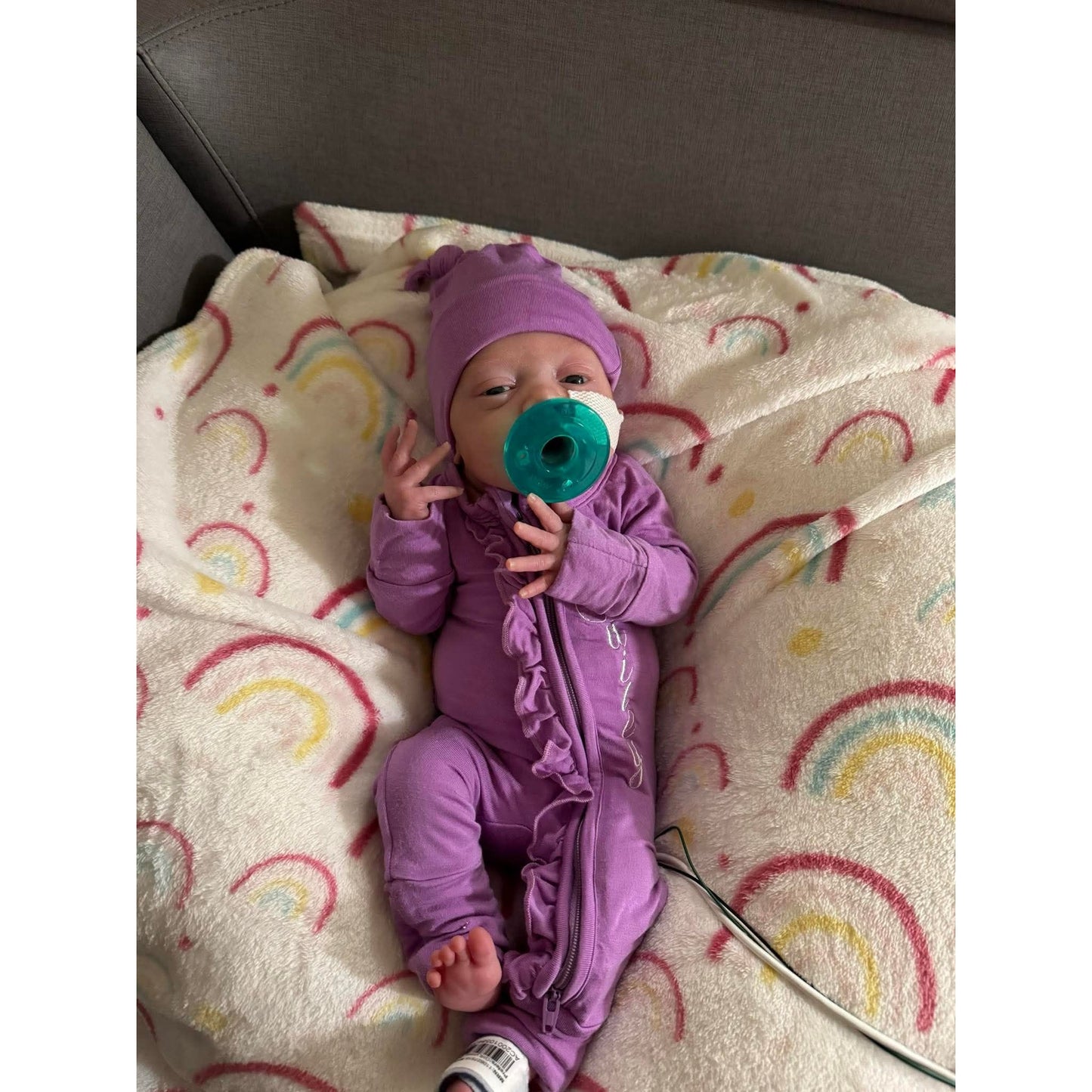Luxie Lavender Baby Beanie Hat