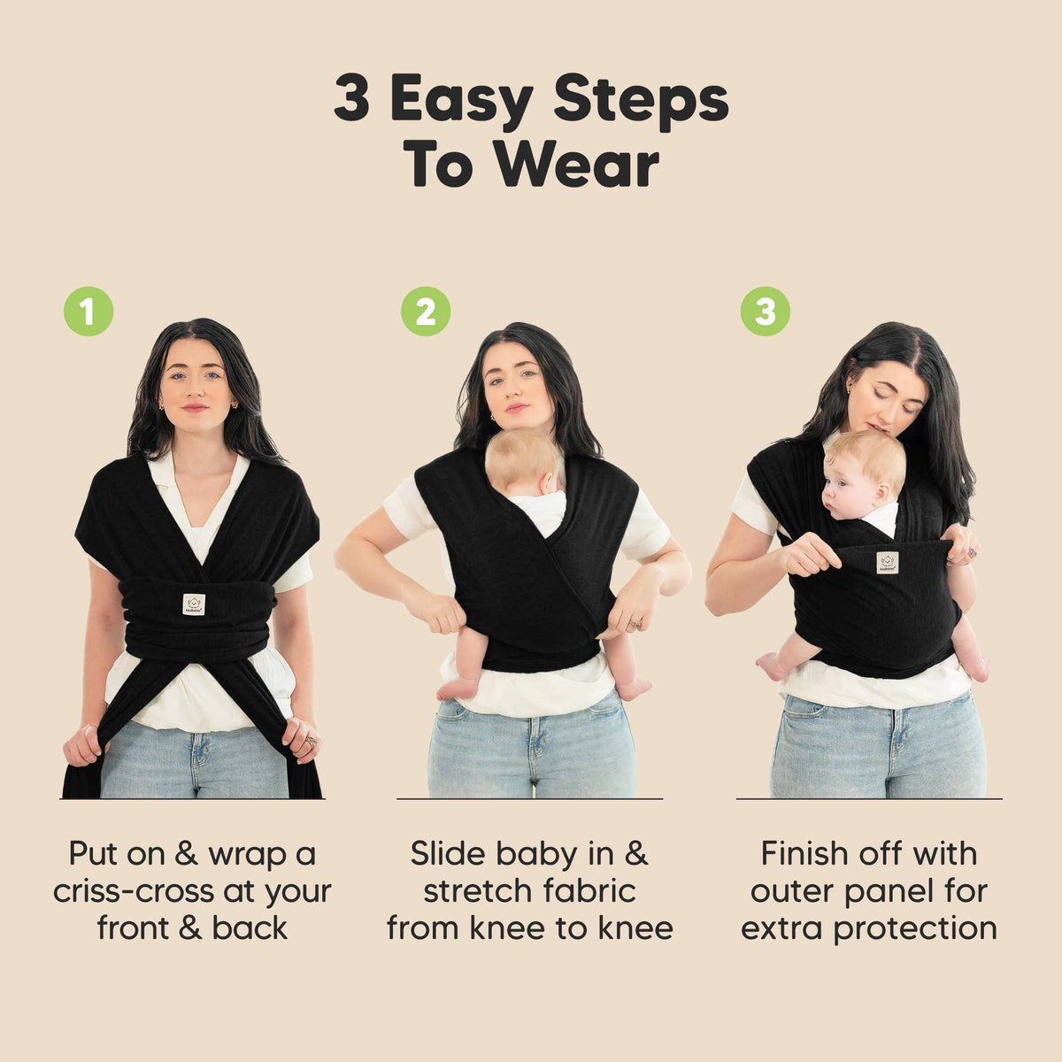 KeaBabies Original Baby Wrap Carrier