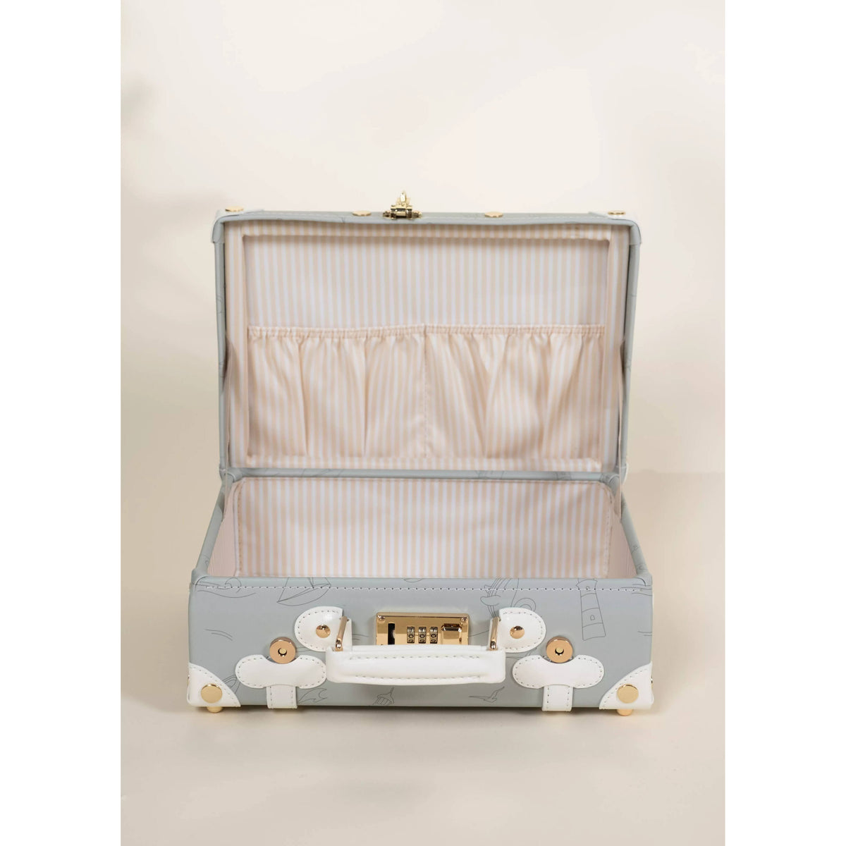 Vegan Leather Play Suitcase - Ocean