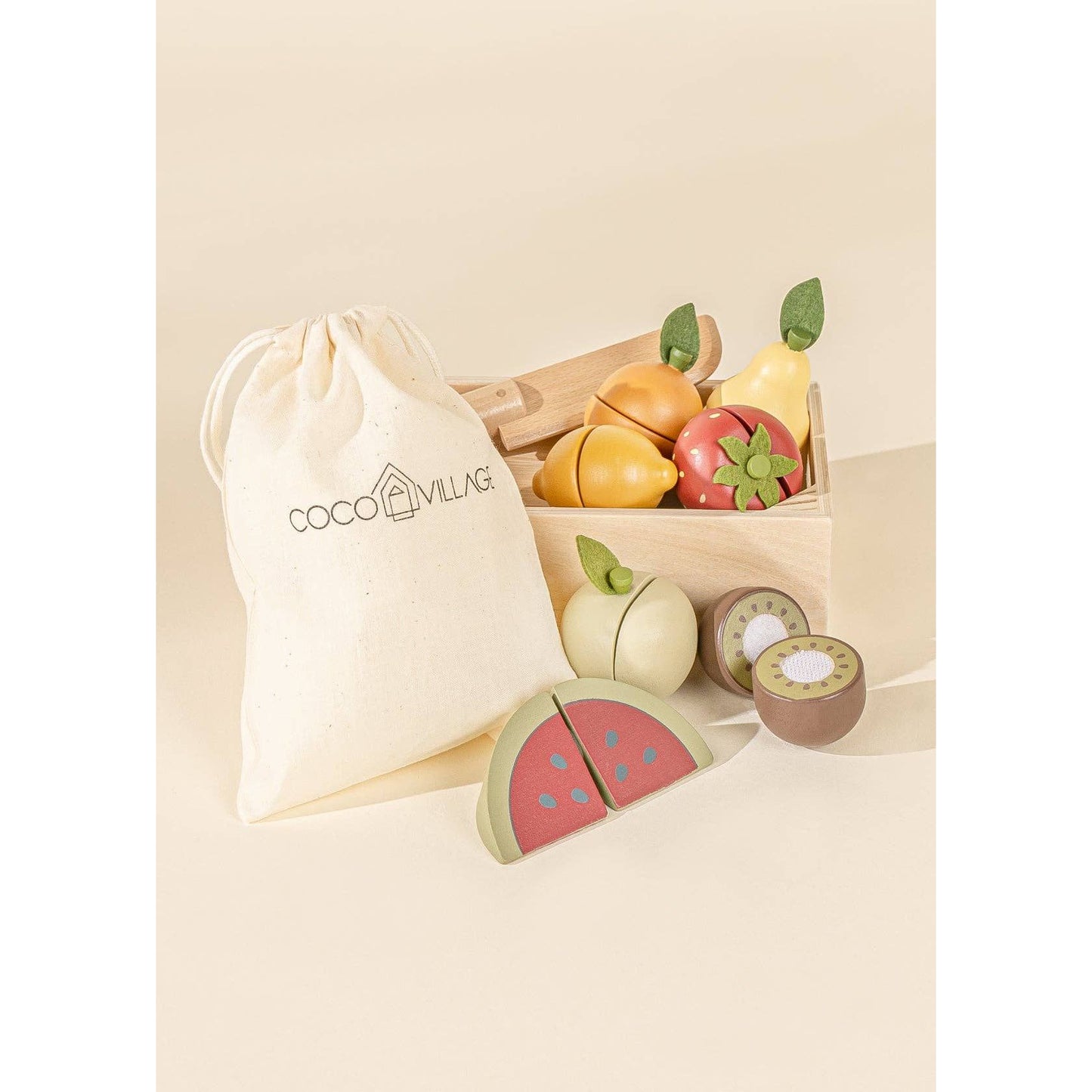 Wooden Fruits Playset