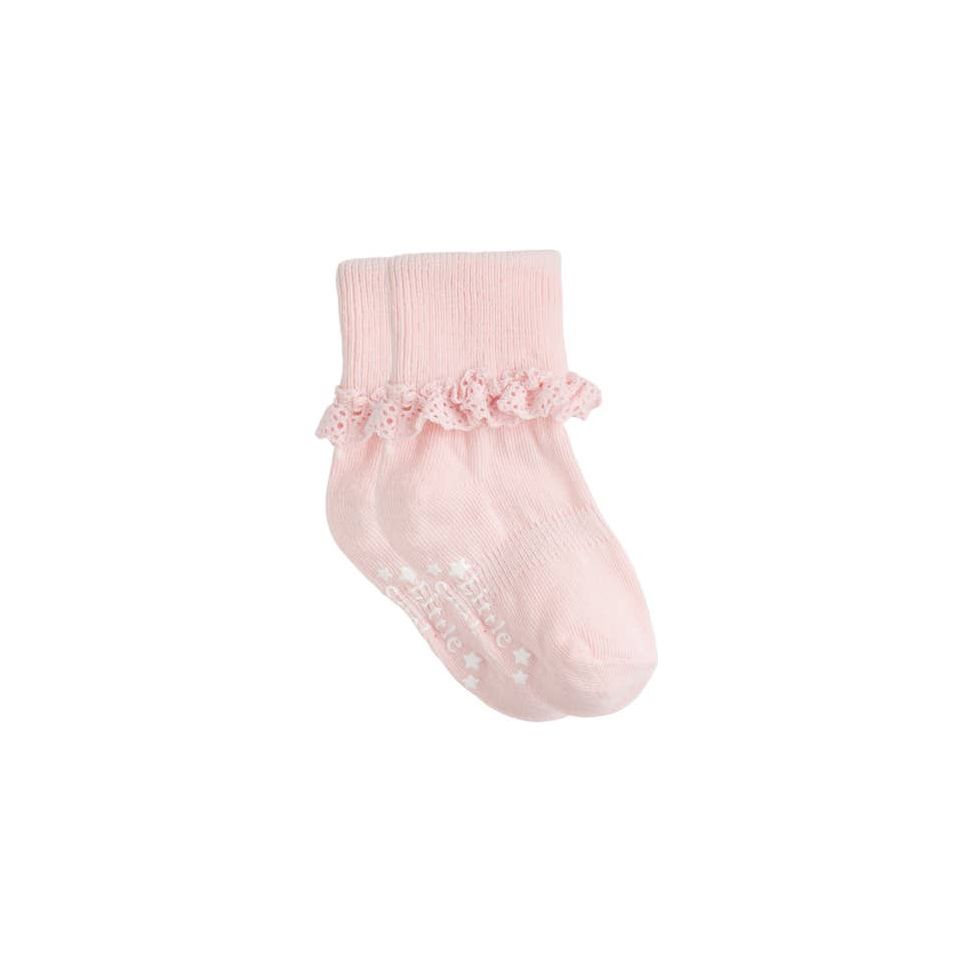 Frilly Non-Slip Stay-On Baby and Toddler Socks