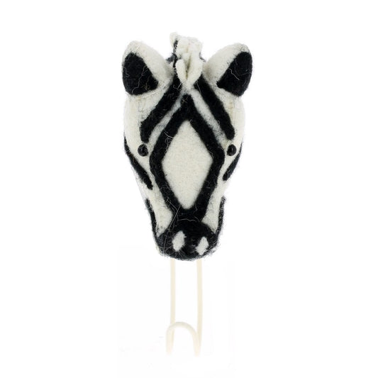 Zebra Head Coat Hook